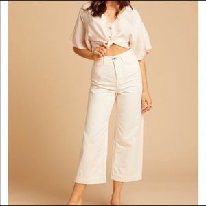 We The Free Cropped Wide Leg Pants
